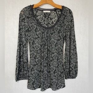 Testament LS Semi-sheer Top, Size M